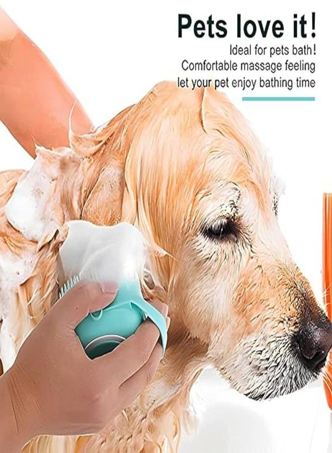 Riviox Dog Bath Brush with Shampoo Dispenser - Soft Silicone Body Scrubber for Pets, Dogs, Cats, Rabbits, and Horses - Easy to Use Bathing Brush - Image 5